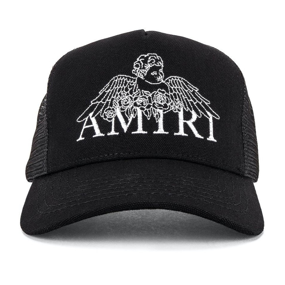 AMIRI Men's Black Cherub Trucker Hat